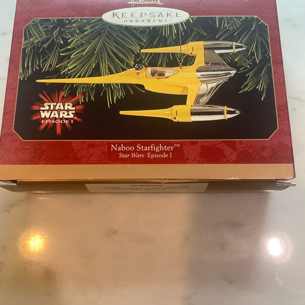 Hallmark keepsake ornament NABOO Star Wars fighter episode one